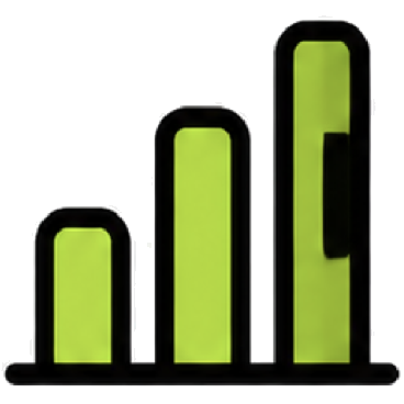 Data analysis chart icon